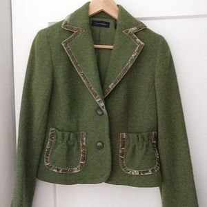 Green wool Blazer